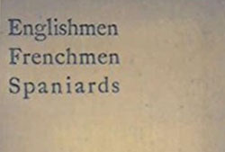 Cubierta del libro «Englishmen, Frenchmen, Spaniards», de Salvador de Madariaga.