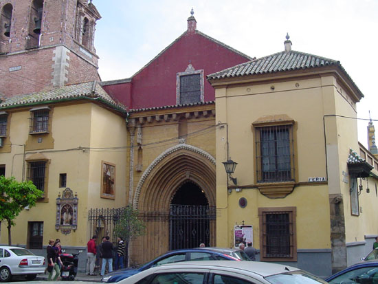 Iglesia de San Juan de la Palma, en el barrio sevillano del mismo nombre, donde se instaló y vivió Felipe Godínez.