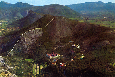 Vista aérea del Sanatorio de Fontilles. Archivo Fotográfico de Fontilles, g-11.