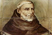 Retrato de Hernando de Talavera, en cerámica. Monasterio de San Jerónimo (Granada).