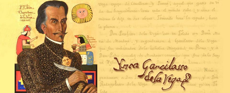 El Inca Garcilaso de la Vega. Óleo sobre madera (Sucesión Francisco González Gamarra)