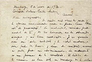 Fragmento de una carta de José Antonio Ramos Sucre enviada en 1930 desde Hamburgo a su prima Dolores Emilia Madriz
