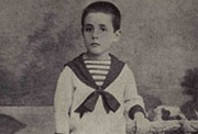Juan Ramón Jiménez vestido de marinero hacia 1886.
