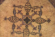 Constantinopla. Detalle de un mosaico de la bóveda de Santa Sofía.
