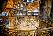Constantinopla: Interior de Santa Sofía.