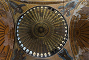 Constantinopla. Detalle del interior de la cúpula de Santa Sofía.