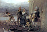 «Los cómicos ambulantes», por Francisco de Goya.