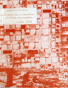 Portada de «De las casas que nos poseyeron y fuimos abandonando», Lima, International Systems, 1973 (Fuente: Imagen cortesía de Leopoldo de Trazegnies Granda)