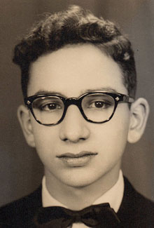 Luis Hernández en la fotografía del anuario escolar del Colegio La Salle en Lima en 1957 (Fuente: Archivo familia Hernández)