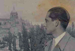 Manuel Alvar en Salamanca en 1944. Fuente: Archivo personal de la familia Alvar.
