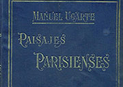 Cubierta de «Paisajes parisienses». París: Garnier, 1901. Prólogo de Miguel de Unamuno