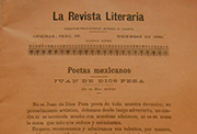 Cubierta del último número de «La Revista Literaria», diciembre de 1896 (Fuente: CeDInCI)