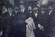 Llegada de Manuel Ugarte a la estación de Santiago de Chile en 1913 (Fuente: Archivo General de la Nación, Argentina, Legajo Manuel Ugarte 2235)