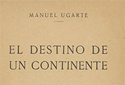 Portada de «El destino de un continente». Madrid: Ed. Mundo Latino, 1923