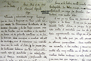 Carta de Alcides Arguedas a Manuel Ugarte del 18 de abril de 1909 (Fuente: Archivo General de la Nación, Argentina, Legajo Manuel Ugarte 2216)