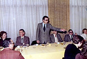 Mariano Baquero Goyanes en el homenaje a los 25 años de cátedra, 1975.