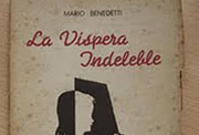 Cubierta de <em>La víspera indeleble</em> (Montevideo, 1945)