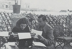 Miguel Hernández y Josefina Manresa en Jaén.