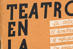 Cubierta de «Teatro en la guerra», 1937.