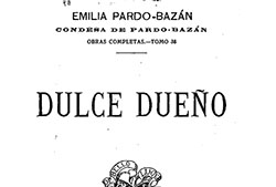 Portada de «Dulce dueño», Madrid, V. Prieto y C.ª, editores, 1911 (Fuente: Biblioteca Digital Hispánica). 
