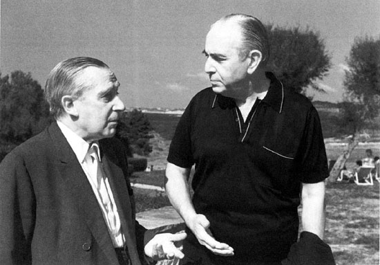 Con Xavier Zubiri en Saint-Jean de Luz a finales de los años 70.
