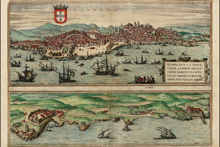Plano de Lisboa, Braunius, 1572.