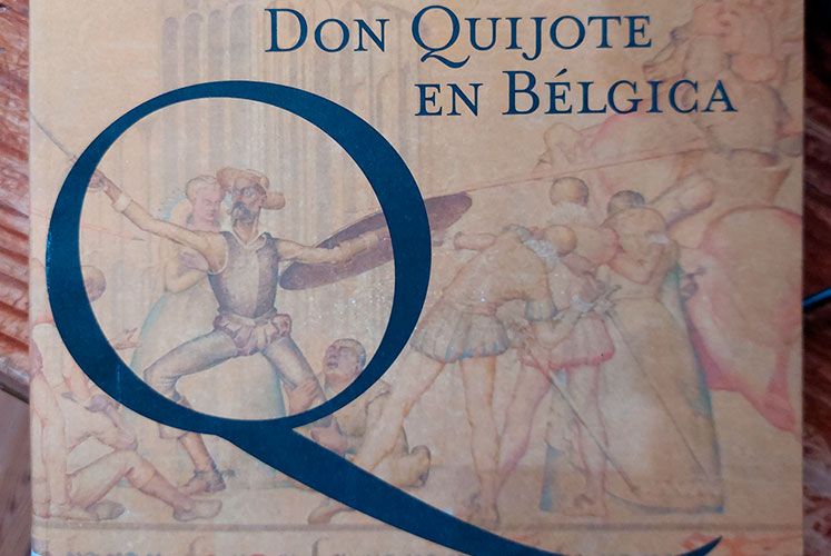 Portada del libro <em>Don Quijote en Bélgica</em>, con participación de Lovaina.
