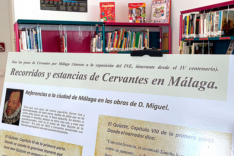 Exposición «Tras los pasos de Cervantes por Málaga».