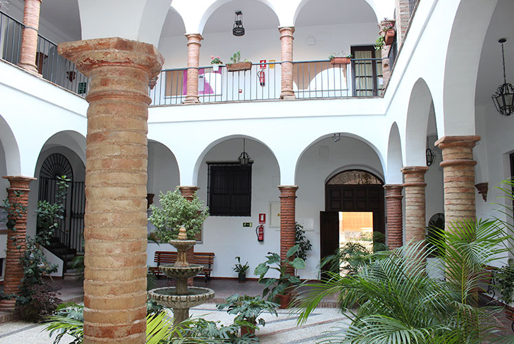 Interior de la Casa Cervantes.
