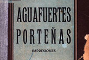 Portada de «Aguafuertes porteñas» en la editorial Victoria (1933)