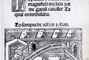 Gassull, Jaume. "Lo somni de Johan Johan", València: Llop de la Roca, 1497. Portada.