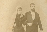 Vicente Blasco Ibáñez contrae matrimonio con D.ª María Blasco del Cacho el 18 de noviembre de 1891.