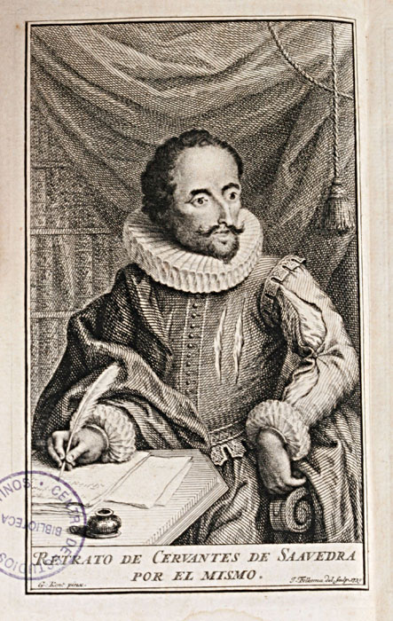 Retrato de Cervantes de Saavedra por el mismo