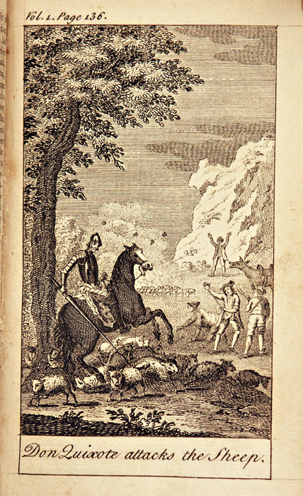 Don Quixote attacks the Sheep.