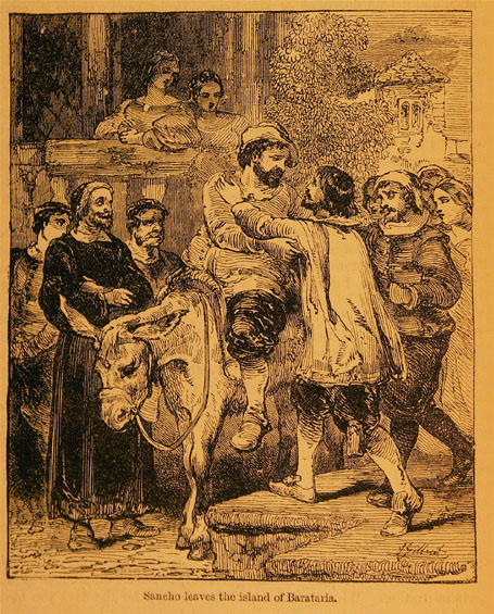 Sancho leaves the island of Barataria.
