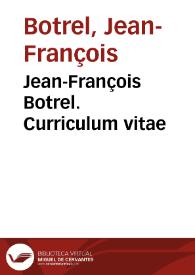 Jean-François Botrel. Curriculum vitae