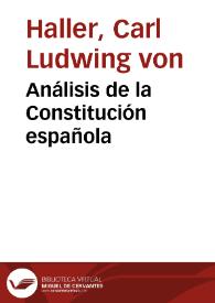 Análisis de la Constitución española