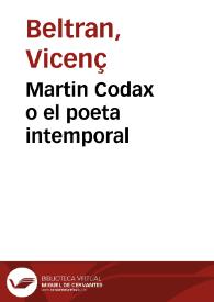 Martin Codax o el poeta intemporal