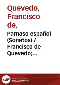 Parnaso español (Sonetos)