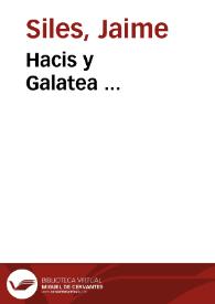 Hacis y Galatea ...