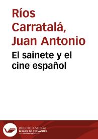 El sainete y el cine español
