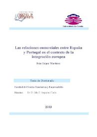 Las relaciones comerciales entre España y Portugal en el contexto de la integración europea