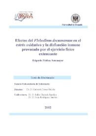 Efectos del Phlebodium decumanum en el estrés oxidativo y la disfunción inmune provocado por el ejercicio físico extenuante