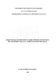 Adjectifs qualificatifs et adjectifs relationnels : étude sémantique et approche pragmatique