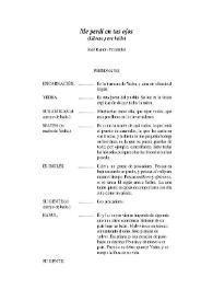 Me perdí en tus ojos : (libreto para baile)