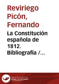 La Constitución española de 1812. Bibliografía