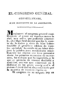 Constitución Federal de los Estados Unidos Mexicanos, sancionada por el Congreso General Constituyente, el 4 de octubre de 1824