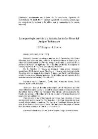 La arqueología israelita y la historicidad de los libros del Antiguo Testamento