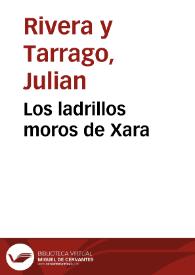 Los ladrillos moros de Xara