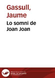 Lo somni de Joan Joan